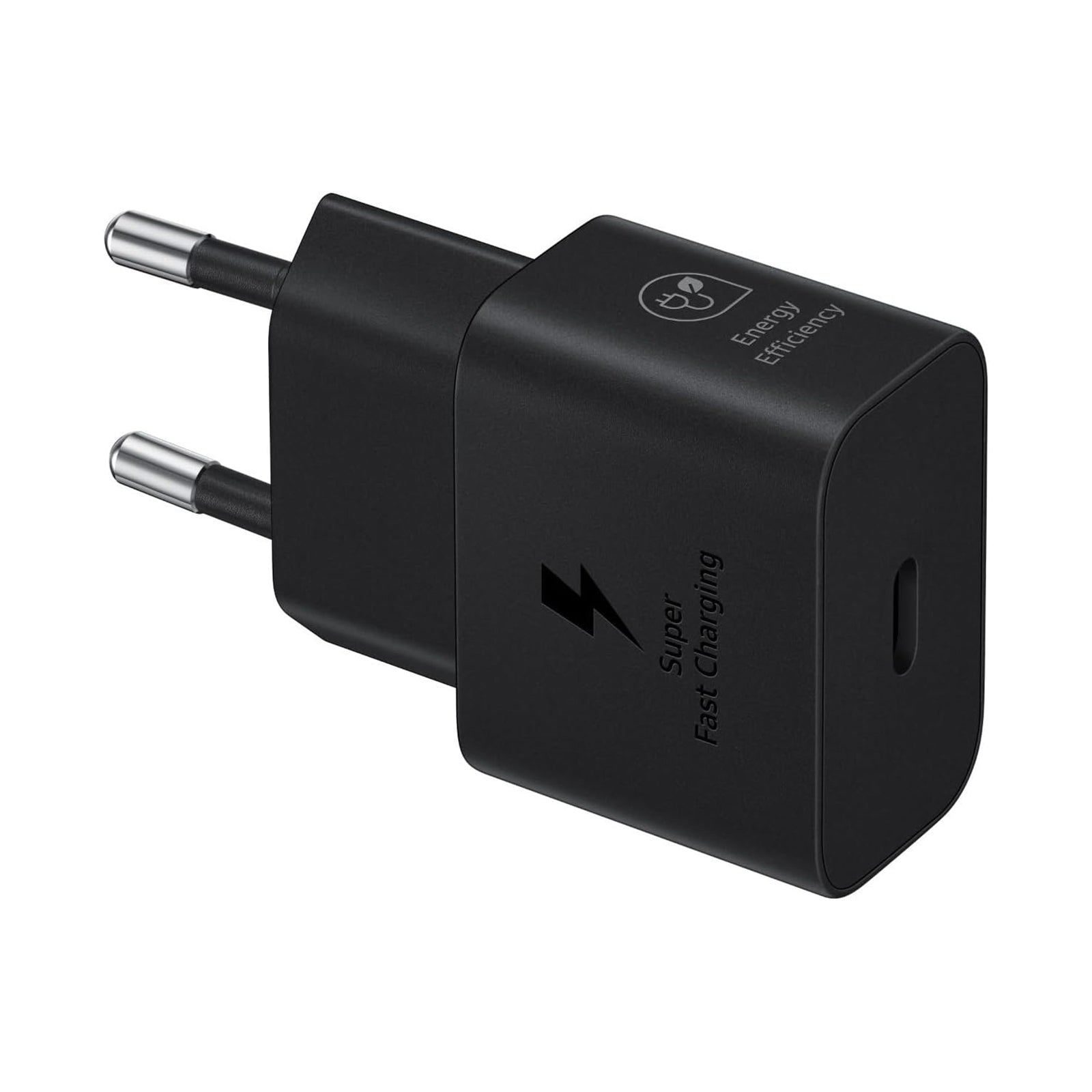 Samsung 25W PD USB-C Adapter 2Pin- Black (Original Products)